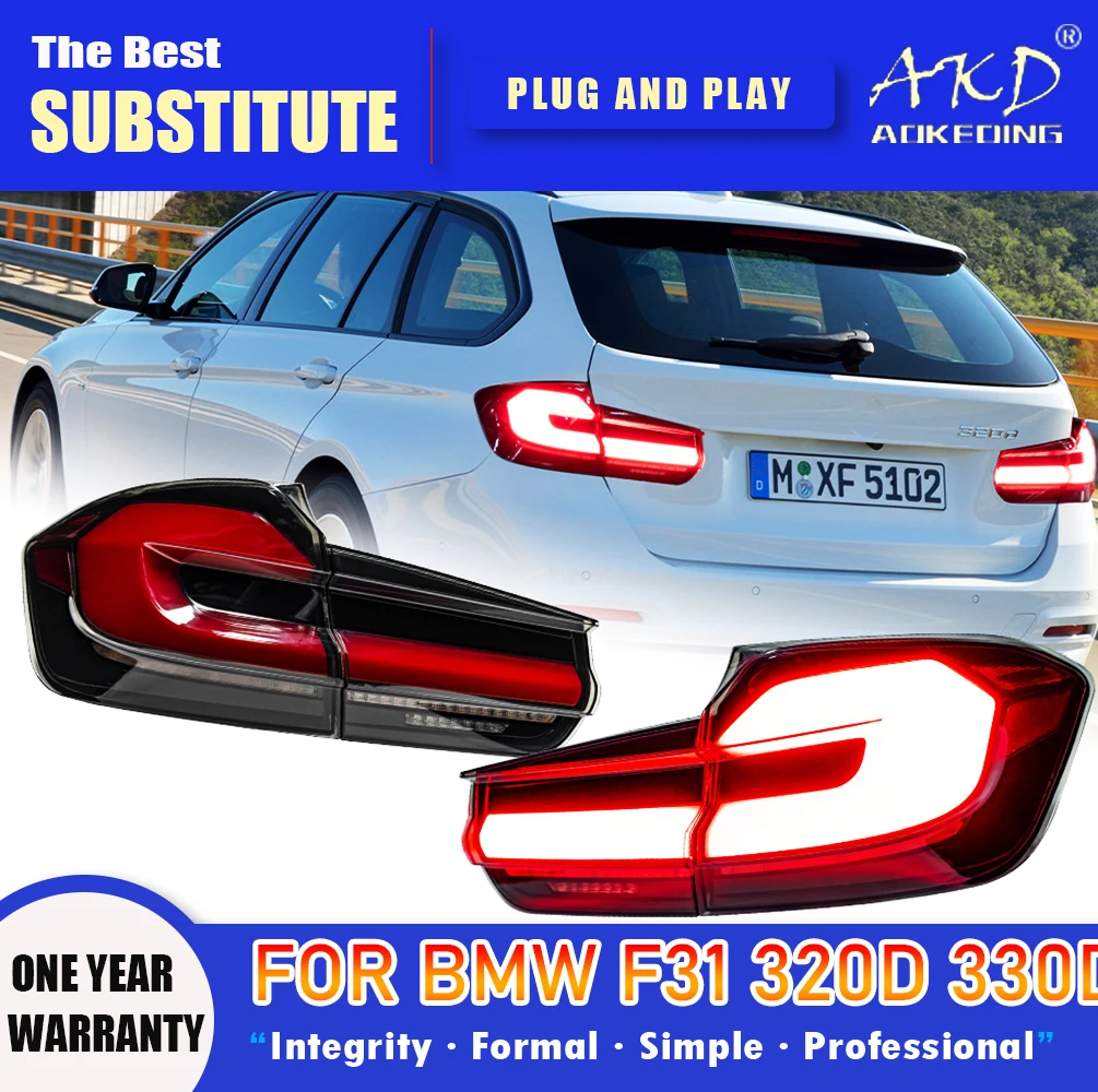 AKD Tail Lamp for BMW F31 LED Tail Light 2013-2019 320i 328i 330i Rear Fog Brake Turn Signal Automotive Accessories