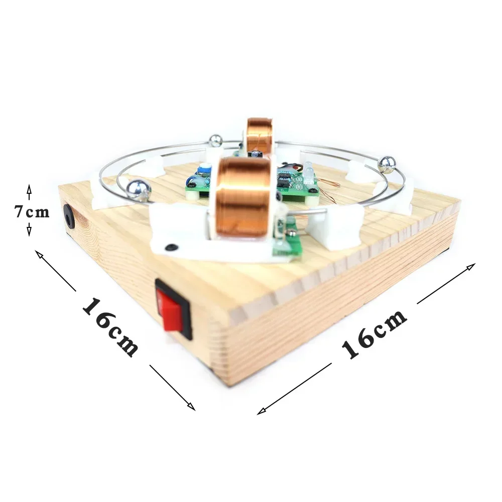 NF DCJSQ Dual/quadruple Coil Toroidal Particle Accelerator Electromagnetic Induction Physical Model 3D Printing Handmade Gift