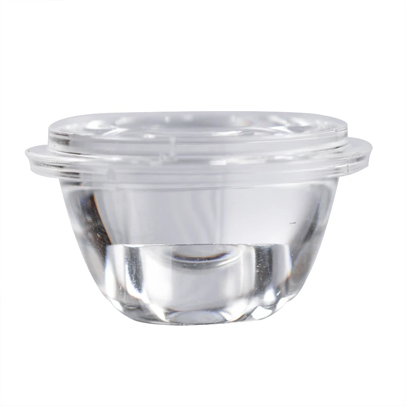 10 개/대 20mm 10/30/60/90/120 학위 광학 유리 led 렌즈 반사판 콜리메이터 1 w 3 w 5 w led 조명 램프 전구 e27 mr16 gu10