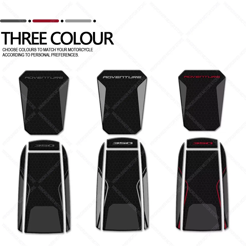オートバイアクセサリータンクパッド 3D ゲルエポキシ樹脂ステッカーキット抗スリップ防水ステッカー ADV 350 adv350