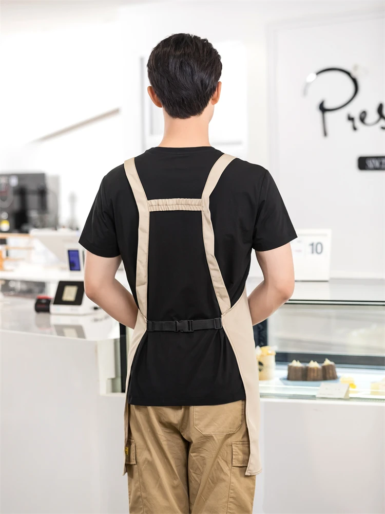 Custom Apron With Own Design Kitchen Cooking Aprons Cleaning Accessories Man\'s Grilling Women Waterproof Waiter Adult Bibs Black