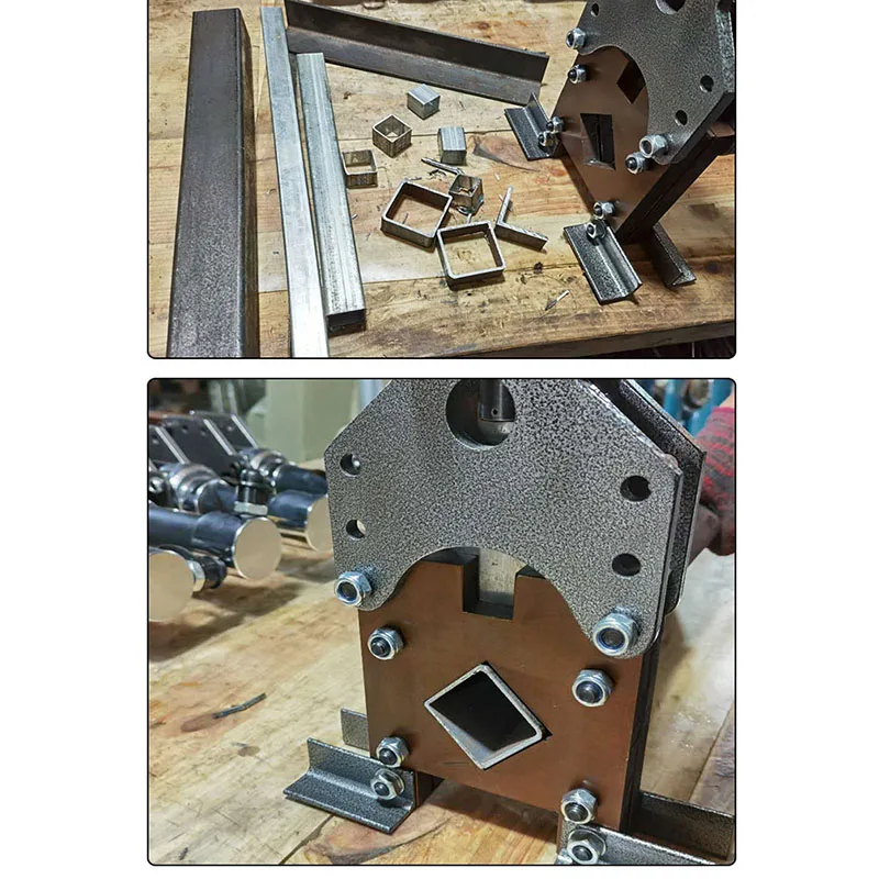 50*50mm Angle Steel Cutter Electric Hydraulic Angle Iron Cutting Machine Portable 10T Hydraulic Square Pipe Cutting Machine