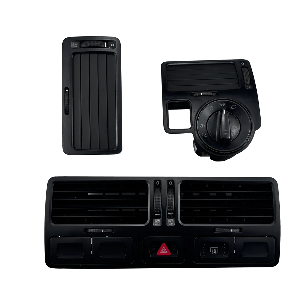 

1 Set black Air Outlet Left Right And Center outlet Suitable for VW Golf MK4 1J1819703E 1J1819704E 1J0819728E ﻿