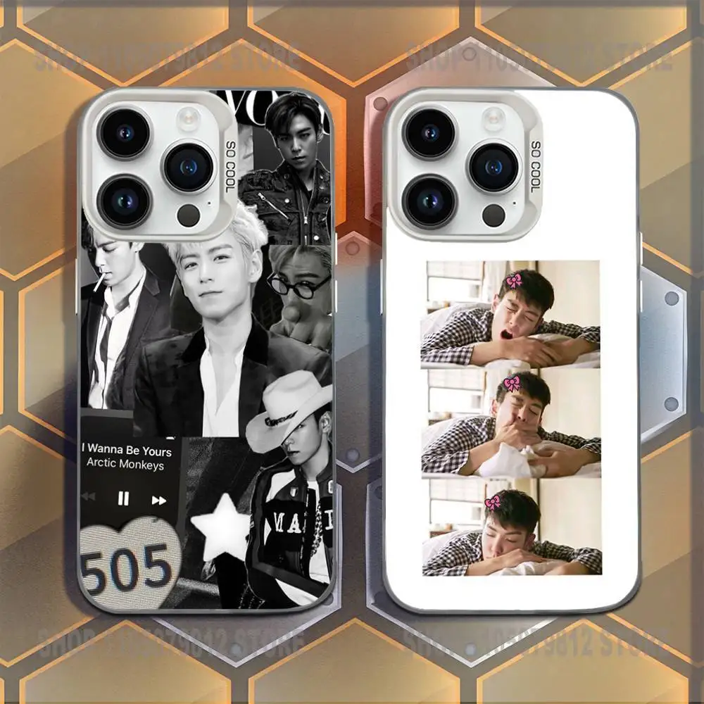 

T-TOP C-Choi S-Seung Hyun Phone Case For iPhone 16,15,14,13,12,11,Mini,Pro,E,MAX White Candy Matte Shockproof Cover