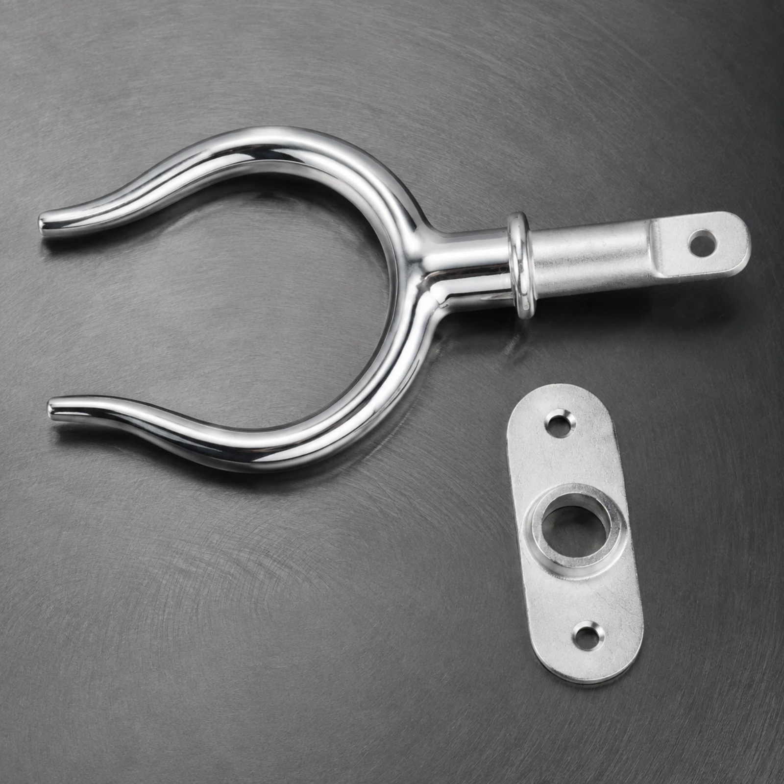 Rowlock Polished Finish Stainless Steel Rowlock Boat Oar Lock Compact Marine Hardware for Boats, Yachts