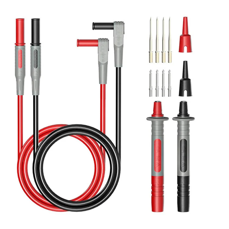 P1300 Series Multimeter Test Lead Kit 4mm Banana Plug Cable Test Hook Clip Probe Alligator Clip Automotive Tool Kit