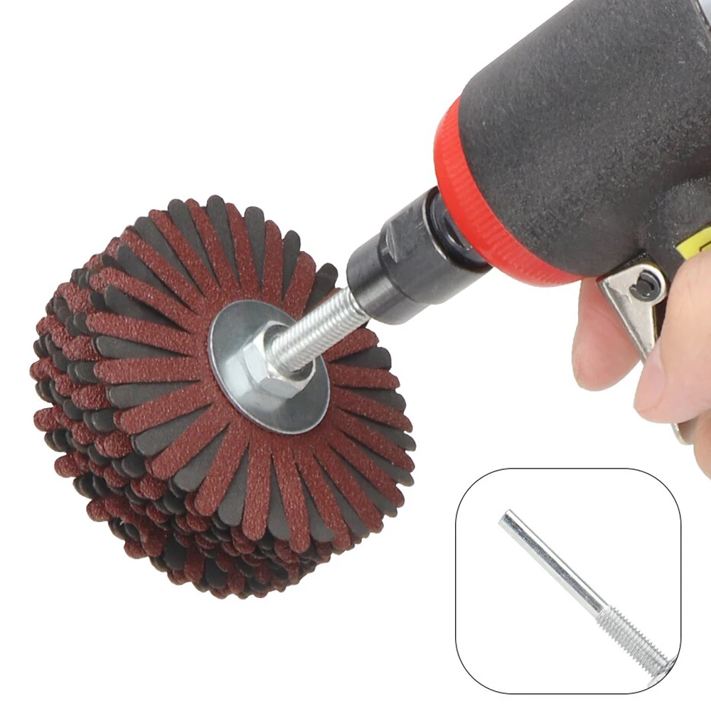 6Mm Vỏ Nhám Vải Bánh 80Mm Sập Bánh 80-400 Nhám Cho Nội Thất Gỗ Kim Loại Đánh Bóng Mài ĐỆM PHỒNG Giấy Nhám 20 Lớp