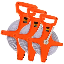 30/50/100M Handheld Fiberglass Tape Measure High-precision Wear-resistant Retractable Tape Ruler Woodworking Measuring Tools