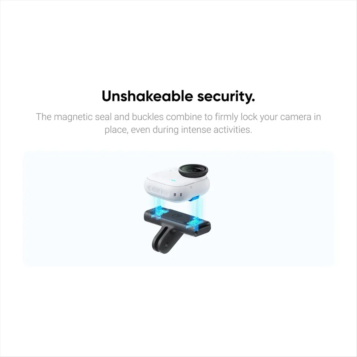 Punctual- For Insta360 GO Ultra Camera Magnetic Quick Release Sports Camera Quick Disassembly and Assembly Accessories