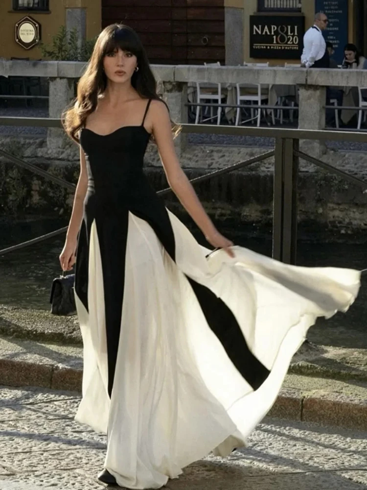 Gypsylady Elegant Chic Sexy Full Maxi Dress Women Cotton Summer Vocation Party Ladies Beach Long Black White Dresses Vestidos