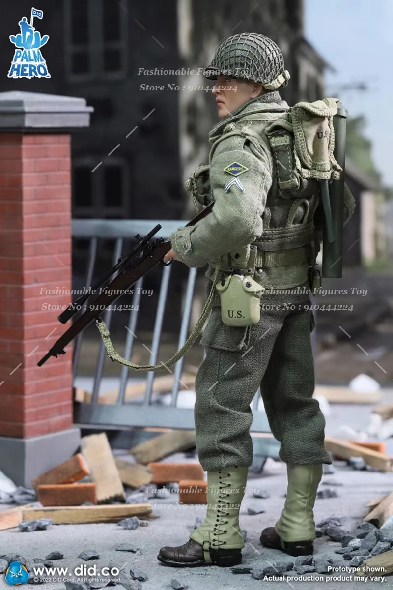 DEED 1/12 männlicher Soldat WWII Palm Pocket Series US Ranger Sniper Jackson Komplettset ca. 14 cm Actionfigur Spielzeugkollektion