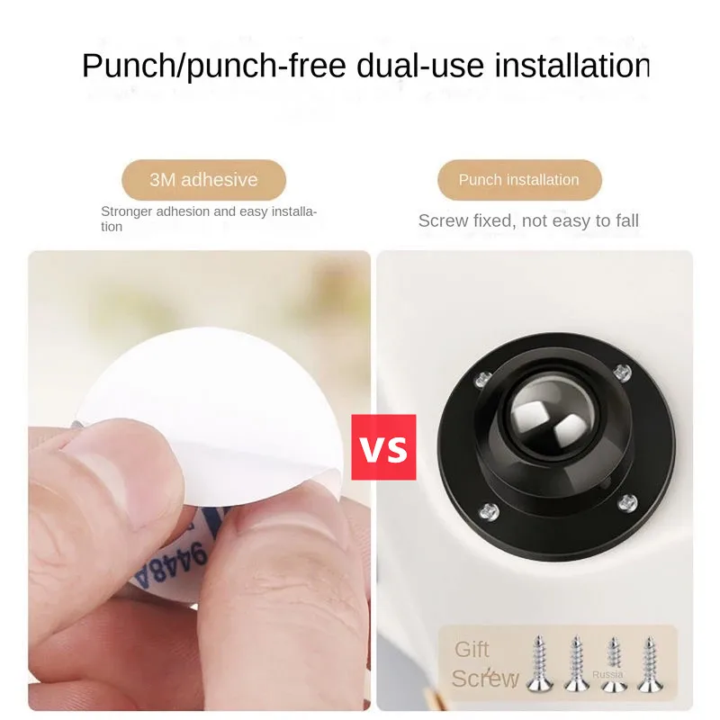 Neue Heavy Duty Möbel Rollen Räder Selbstklebende Pulley Edelstahl Starke Last-lager Universal Rad 360 ° Rotation