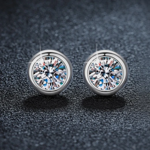 

New 925 Sterling Silver Earrings 5A Zircon for Women Good Quality Wedding Engagement Jewelry Fashion Ear Stud Party Gifts