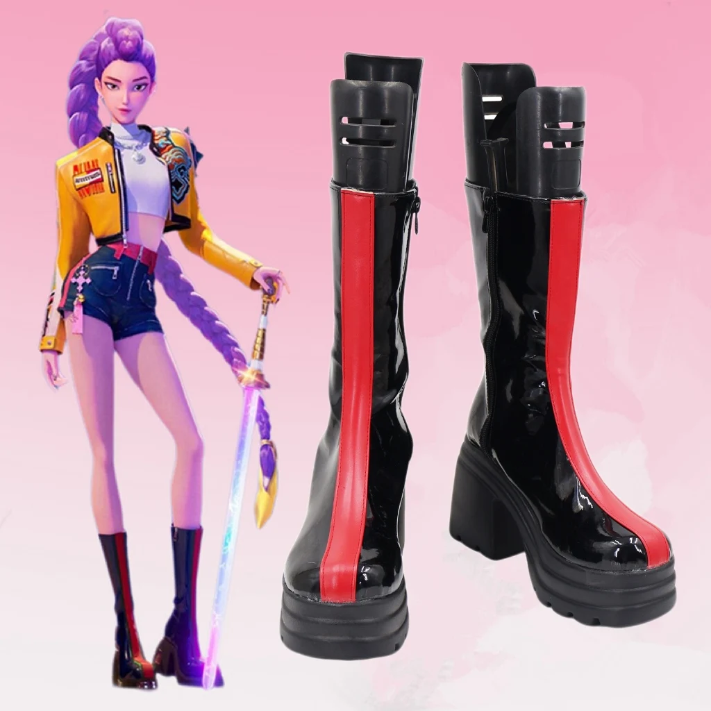 Anime Kostüm Stiefel KPop Dämon Jäger Rumi Mira Zoey Cosplay Schuhe Erwachsene Kinder Schuhe