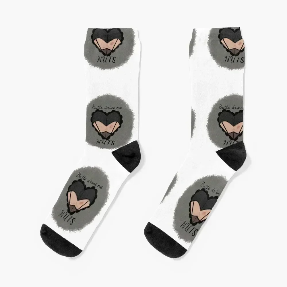 

Butts drive me nuts Socks winter gifts sports and leisure hockey hiphop Girl'S Socks Men's
