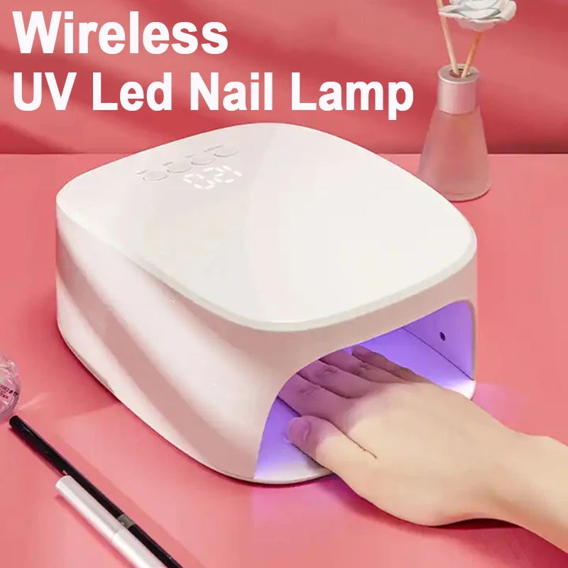 

Rechargeable UV LED Nail Lamp Wireless Gel Polish Dryer Manicure Machine UV Light for Nails Cordless Nail Lamp Free shipping
