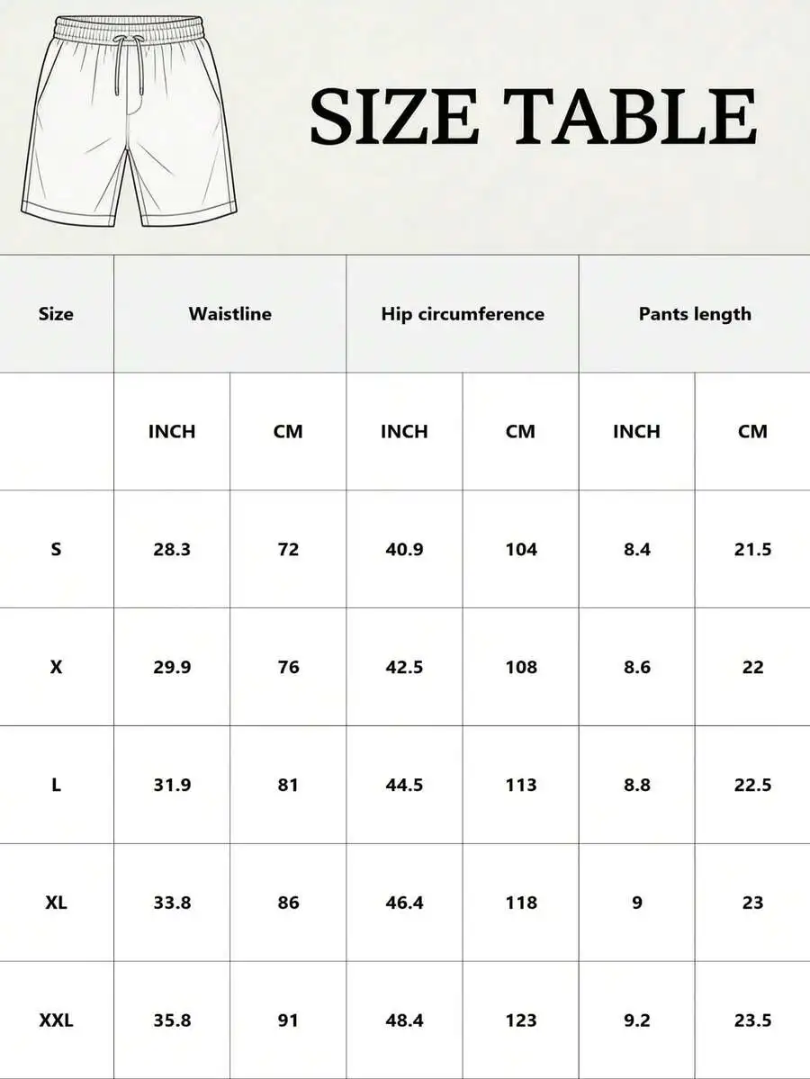 

Mens Printed Casual Shorts Statement Pattern Daily Wear