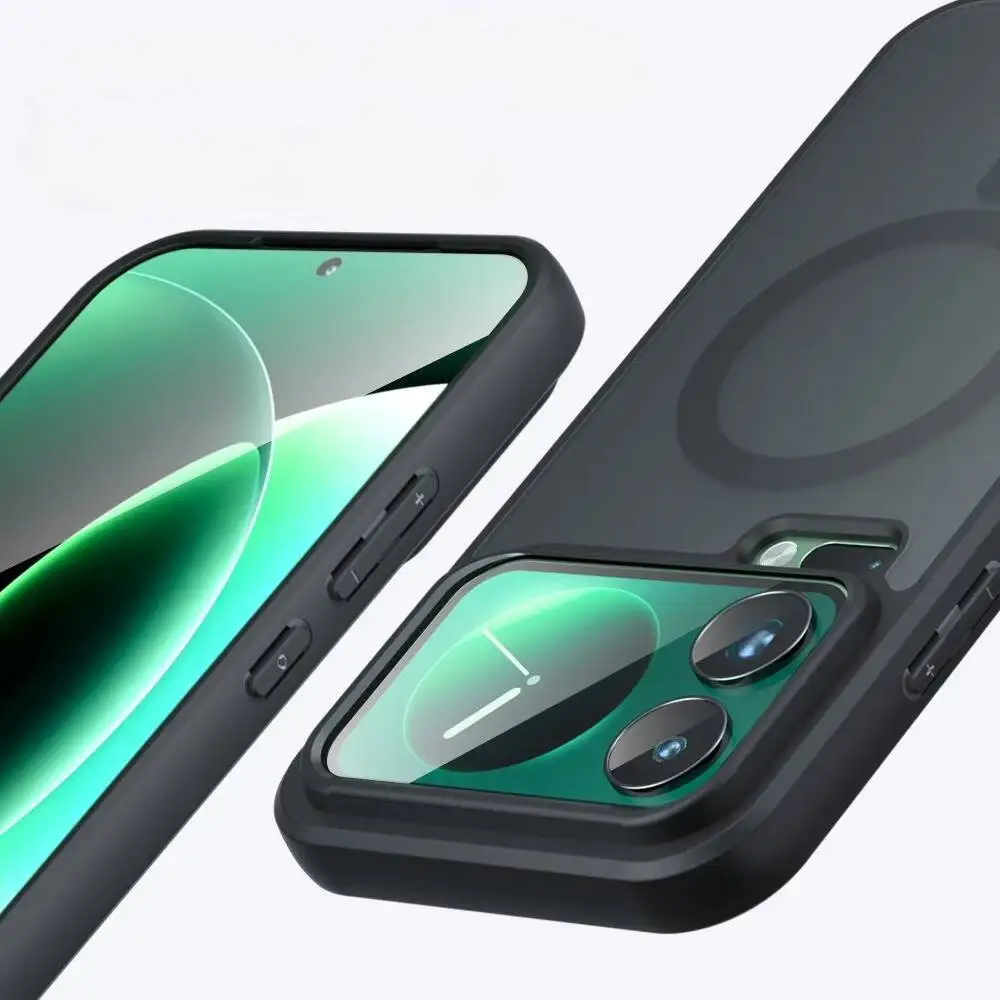 Матовый магнитный полупрозрачный чехол для беспроводной зарядки xiaomi 17 Pro Max Фото №6