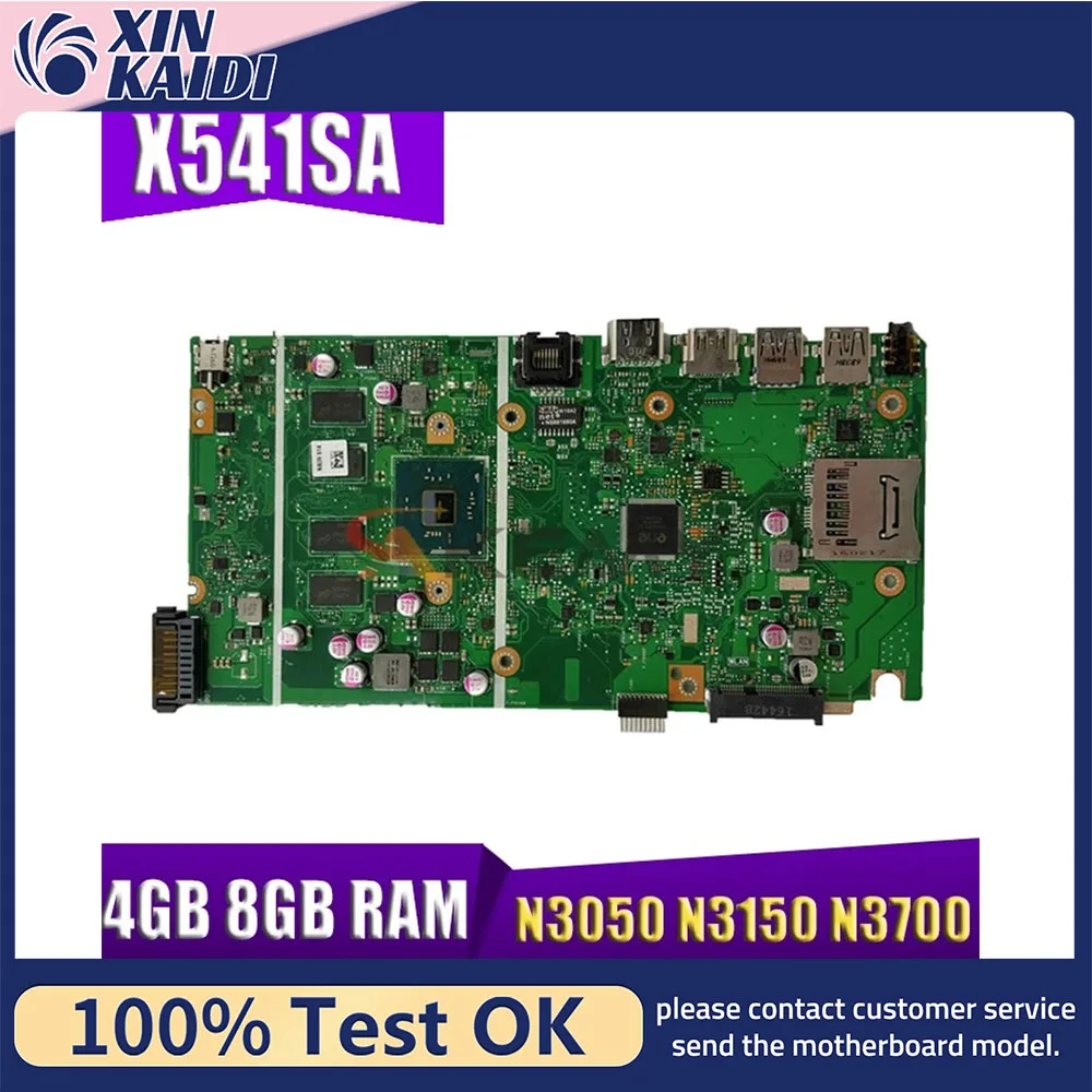 

X541SA Материнская плата для ноутбука Asus X541SA A541SA F541SA R541SA D541SA Материнская плата для ноутбука с процессором N3000/N3060/N3700, 4 ГБ ОЗУ