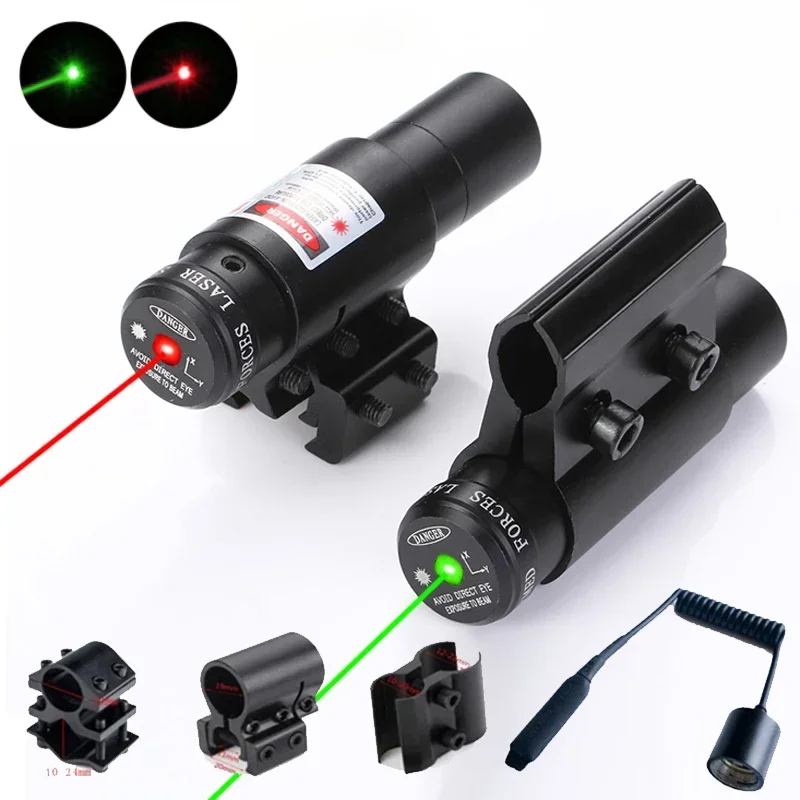 Red Dot Laser Sights Red Picatinny Rails Pistol Sights Hunting Rechargeable Lasers Calibrated Metal Ar15 Green Dot Laser