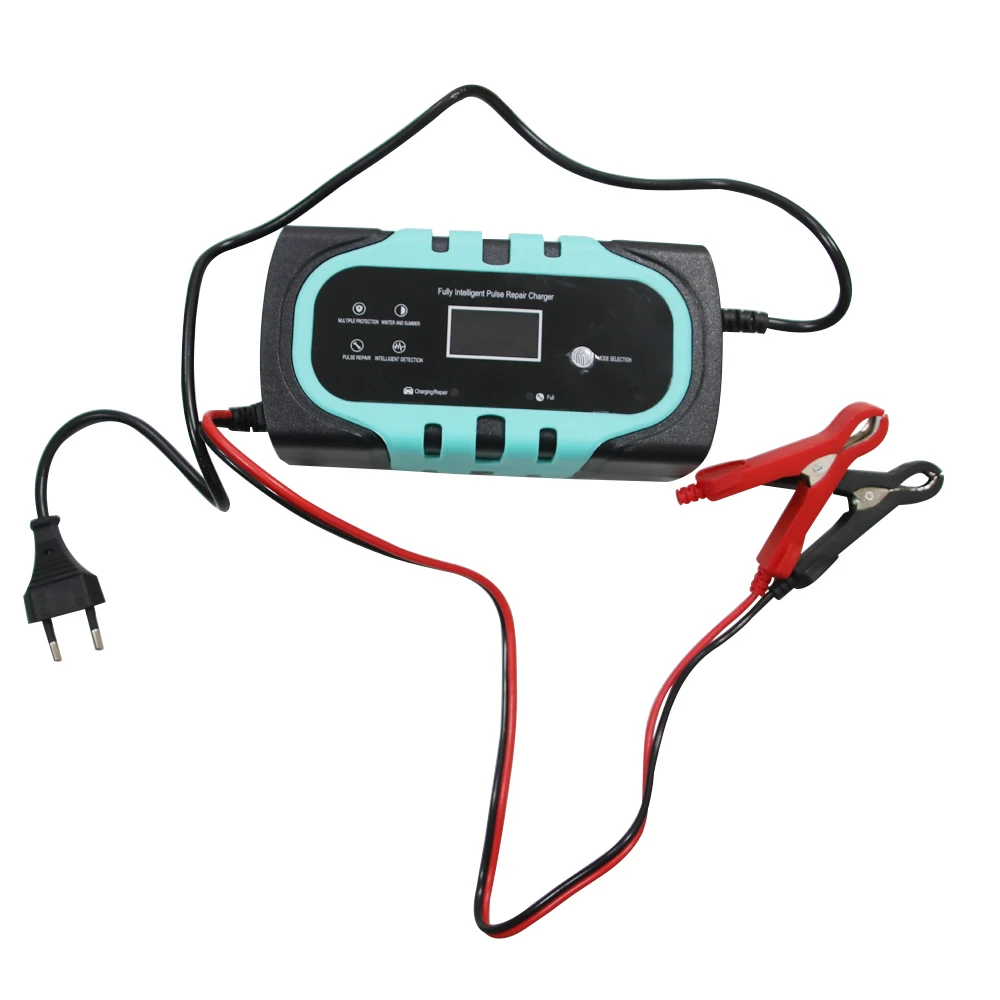 

Hot Sales 12V 10A Car Battery Chargers Power Puls Repair Chargers Full Automatic Battery-chargers with Digital LCD Display