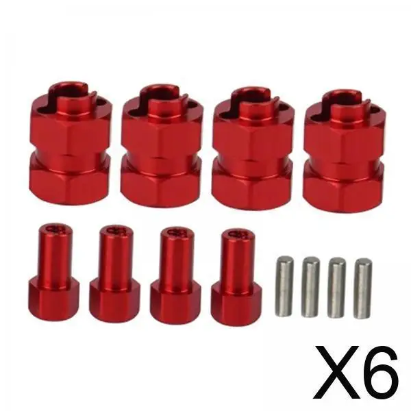 

Durable Brass Extended Hex Wheel Hubs 4mm RC Car Parts for 1/24 Scale Off Road Crawler Vehicle Accessories