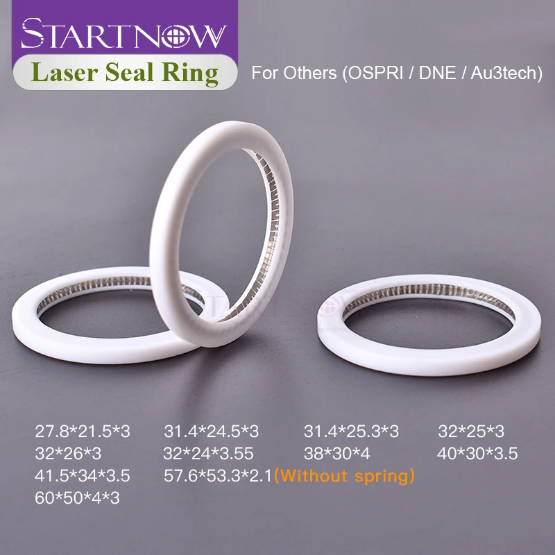 Startnow Protective Windows Seal Washer Laser Sealing Ring DEN OSPRI Au3tech Fiber Laser Cutting Head Lens O-Ring Parts