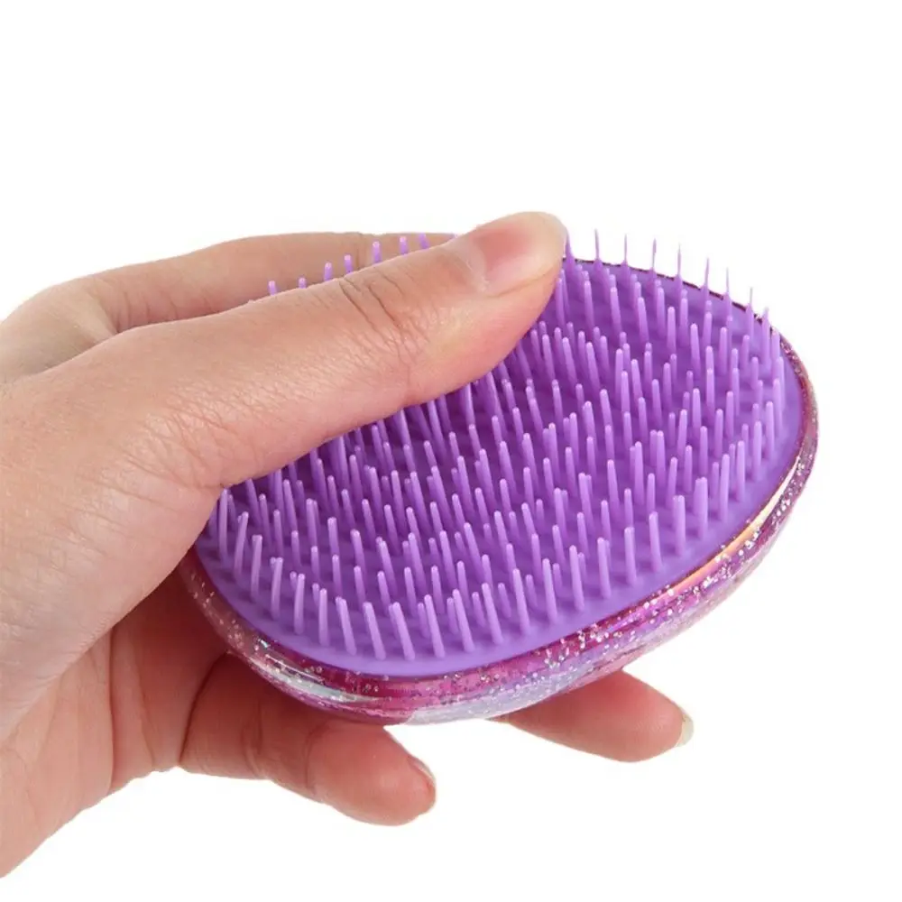 

New Egg Round Shape Starry Sky Comb Soft Salon Scalp Massage Anti-knotted Hairbrush