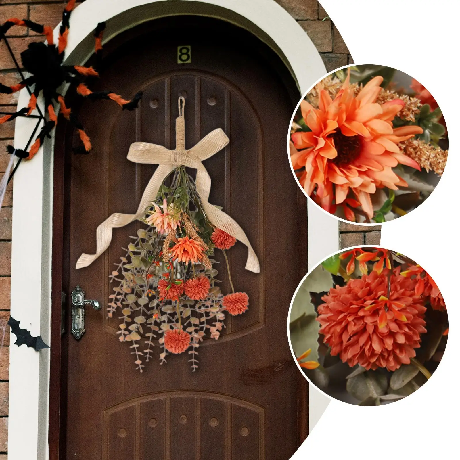 

Artificial Floral Swag for Front Door for Birthday Apartment Party Supplies