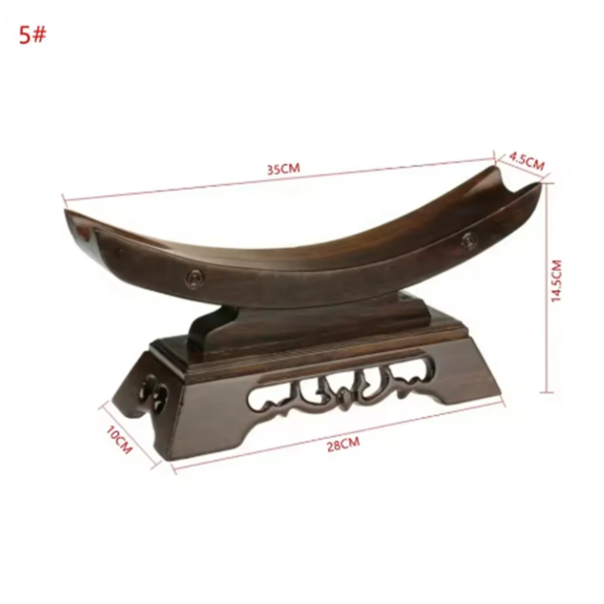 

Y31A Stand Solid Wood Display Samurai Holder Stand Home Decor Craft 35x10x14.5CM