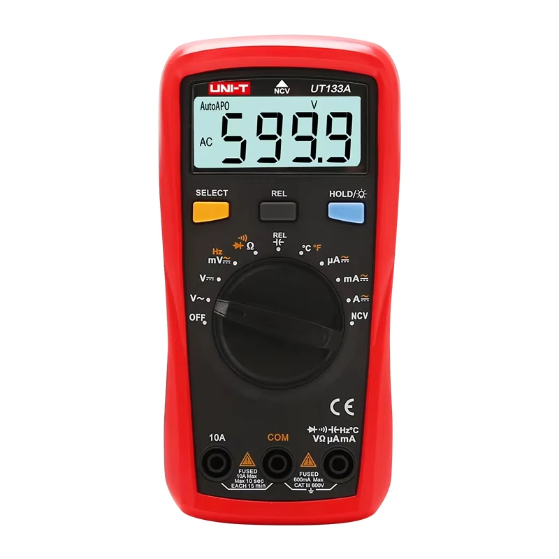 UNI-T UT133A UT133B Digitale Multimeter Professionele Tester AC DC Voltage Meter Ampèremeter Capaciteitsmeter Elektrische Instrumenten