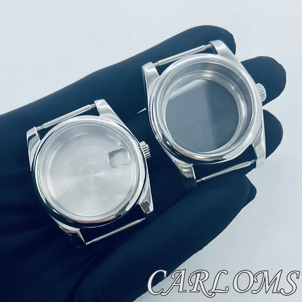 

TOP 36mm 40mm ETA 2824 PT5000 NH34 NH35 NH36 NH70 NH72 4R35 Movement Silver Stainless Steel Watch Case Sapphire Glass