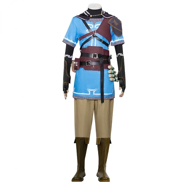 2025 Nieuwe Game The Legend of Link Volledige Set Zelda Jas Top Broek voor Unisex Volwassen Kinderen Halloween Party Cosplay Prestaties Co q1q2