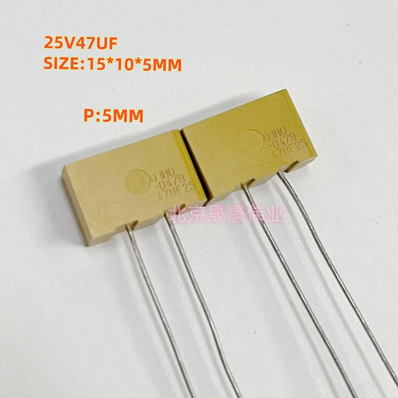 2 Buah T330D476M025AS 25V 476 47UF Kapasitor Tantalum Audio Solid State 47UF/25V Kaki Tembaga P: 5Mm