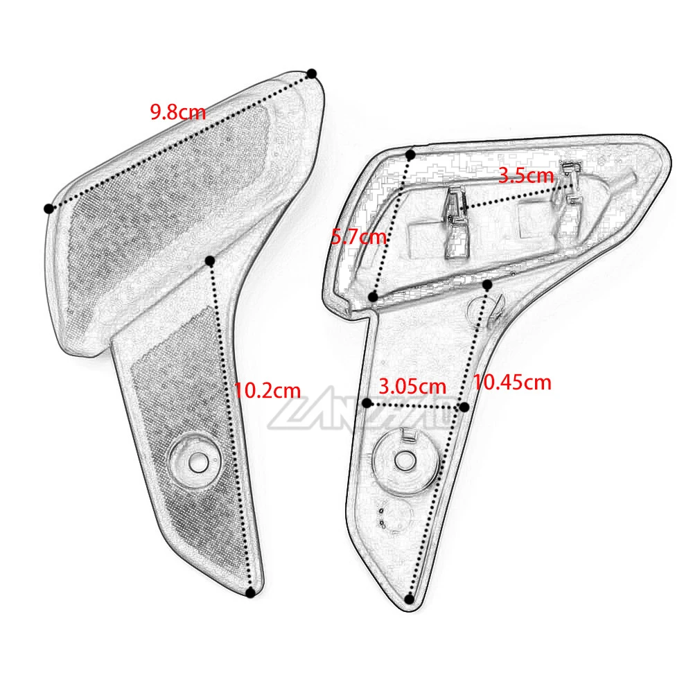 لفيسبا سبرينت بريمافيرا 50 125 150 دراجة نارية الركاب الخلفي القدم خطوة وسادة بلاستيكية الدواسات غطاء سكوتر الملحقات
