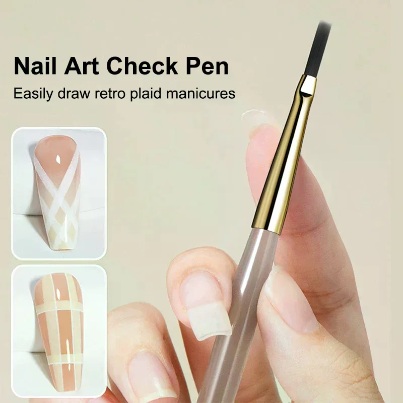 Multifunctional Nail Art Liner Brushes, Hard Bristle Water Ripple Modeling Tool For DIY Manicure Designs