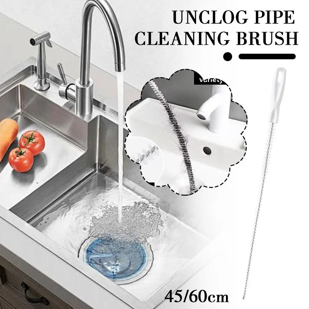 Home Kitchen Hair Cleaning Drain Cleaner Water Pipe Drain Washbasin Plunger Sewer Unclogger To Tools Unblocking Clog Remove D4P5