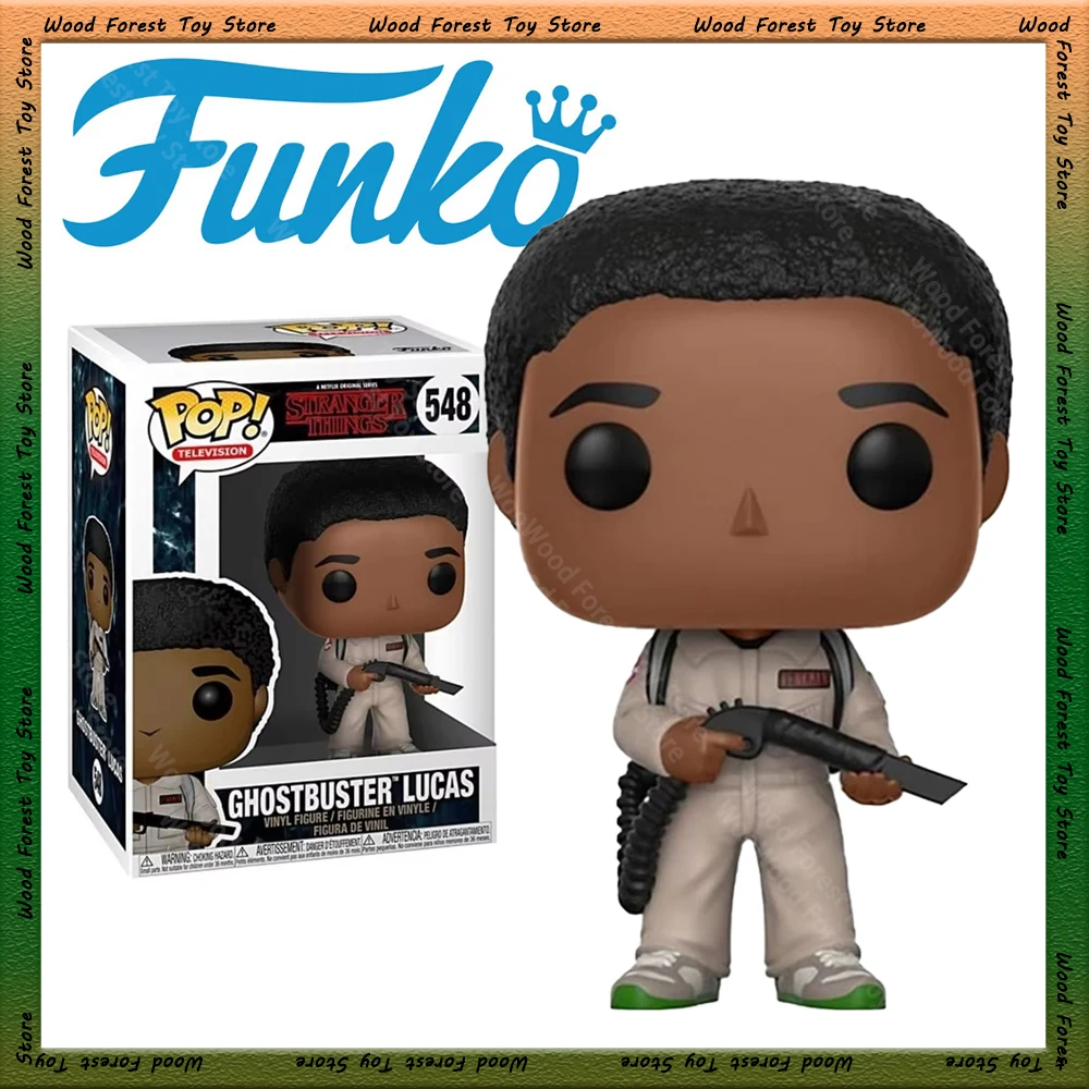 [Only One] Original Funko Pop Stranger Things Lucas Vinyl Handmade Model American TV Series Merchandise Collectible Decor Toy