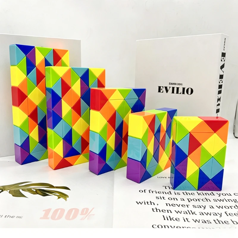 Juguetes Educativos para Niños, Cubo Mágico de Colores Transformable, Rompecabezas 3D, Juguete Antiestrés Transformable, Regalo Creativo