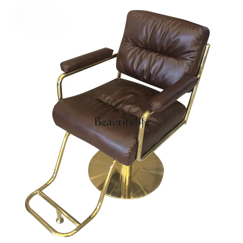 

Hair salon special chair can be lifted and rotated high-end hair cutting chair