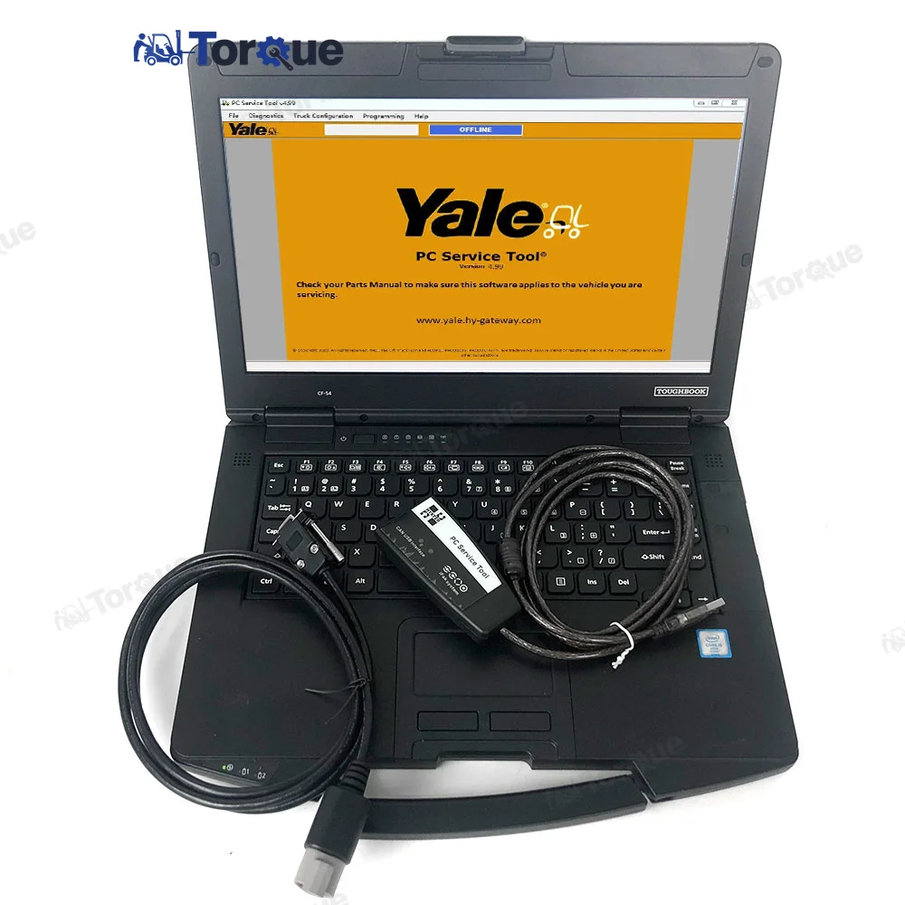 CF54 Laptop+V4.99 interface diagnostic cable for Ifak For Yale Hyster PC repair tool CAN USB forklift automatic diagnostic tool