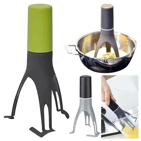 Triangle Pan Stirrer Automatic Egg Beater Multifunction Sauces Soup Cream Blender Dishwasher Safe Battery Operated Kitchen Tools