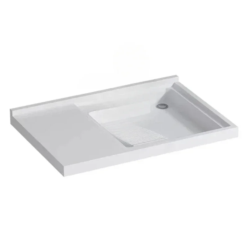 

Integrated Balcony Basin Corner Cutting Washing Machine Quartz Stone Machine Inter-Platform Basin with Washboard