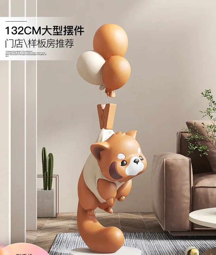 Light Luxury Bear Large Living Room Floor Stand Decoration Home Ornament TV Cabinet Sofa Decoration Housewarming Gifts