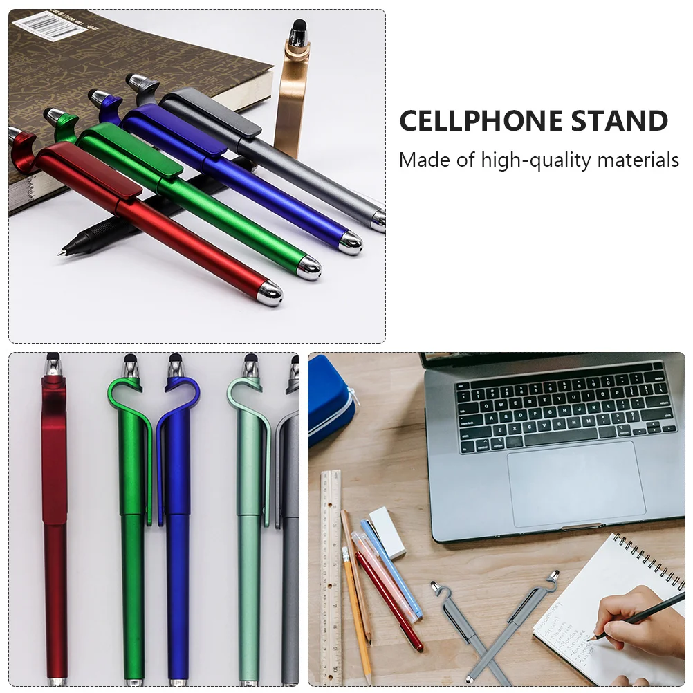 Mobile Phone Holder Ball Pen Students Pens Multipurpose Stationery Touch Screen Sign Gel Ballpoint