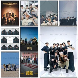 1PC Boy Group ATEEZ Poster Self-adhesive Art Waterproof Paper Sticker Coffee House Bar Room Wall Decor