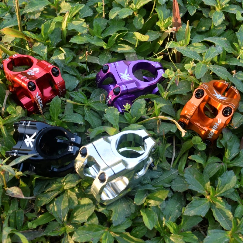 SHIKRA Mountain Bike Stem Bicycle Accessories CNC CNC Aluminum Alloy Lightweight Hollow Short Stem 31.8*35 Downhill Accessories