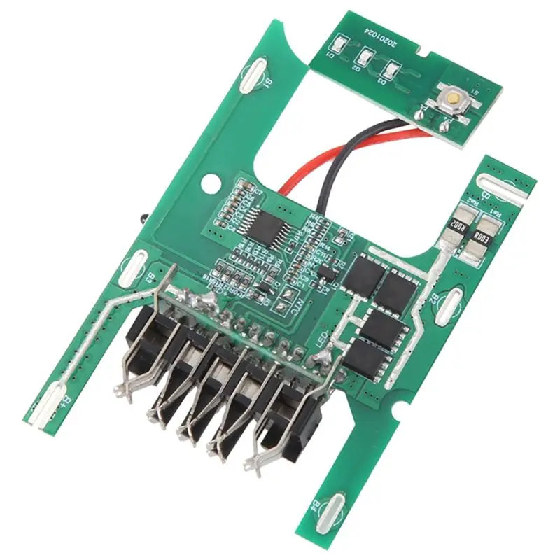 B76B 5 Pcs BMS Protection Board Circuit Board for 18V Battery, Replacement PCB for 18650 Li- Battery Pack, Green