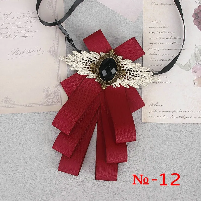 57 farben Wunderschöne Band Bowtie Schwarz Schmuck Metall Männer Hochzeit Party Schmetterling Weibliches Hemd Zubehör Damen Luxus Pin Fliege – Detail 18