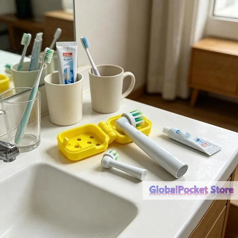 [TG823]Electric Toothbrush Head Cover: Sonic Toothbrush Cap Travel Protector Plastic Brush Pod Protection Clip Case
